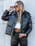 Kunstlederjacke Damen mit Kapuze – wasserdicht & winddicht